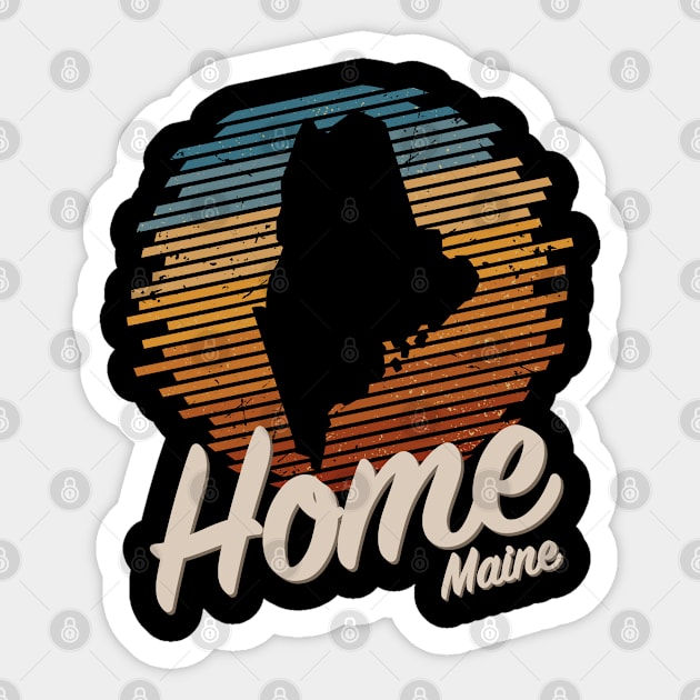 Vintage Maine Home Sticker by Ostakos